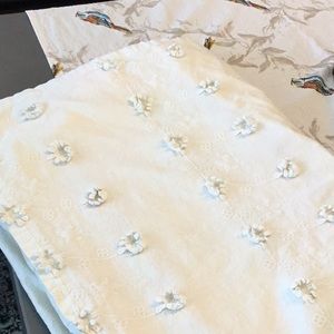 Anthropologie Vintage Style Cotton Showercurtain